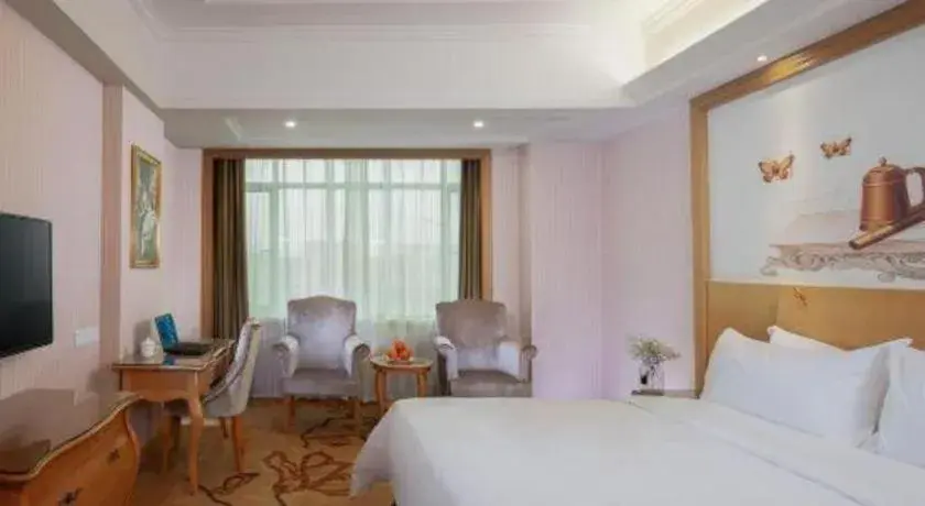 Bed in Vienna Hotel Guangzhou Huadu Sunac Cultural Tourism City Shiling Bed in Vienna Hotel Guangzhou Huadu Sunac Cultural Tourism City Shiling