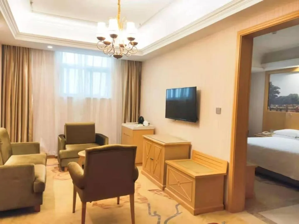 Bed in Vienna Hotel Hubei Xiangyang Tang City Gulou