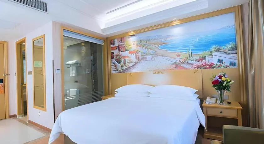 Bed in Vienna Hotel Hubei Xiangyang Tang City Gulou