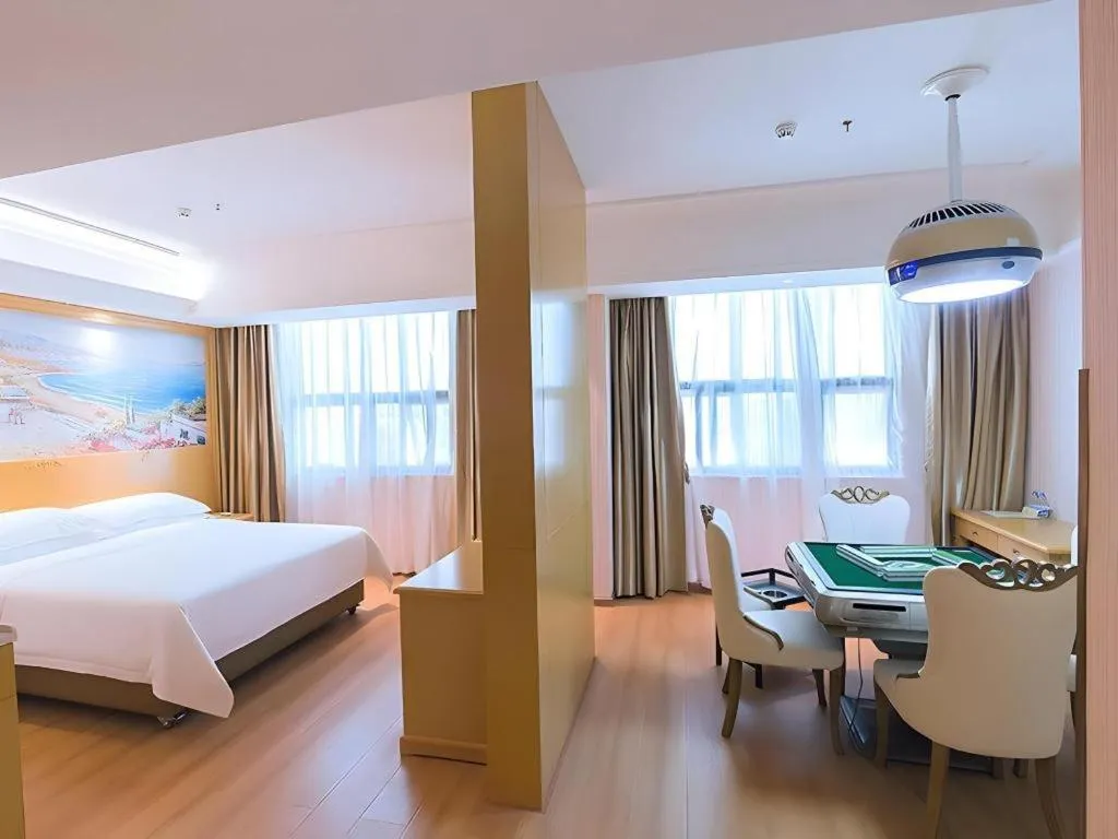 Bed in Vienna Hotel Hubei Xiangyang Tang City Gulou