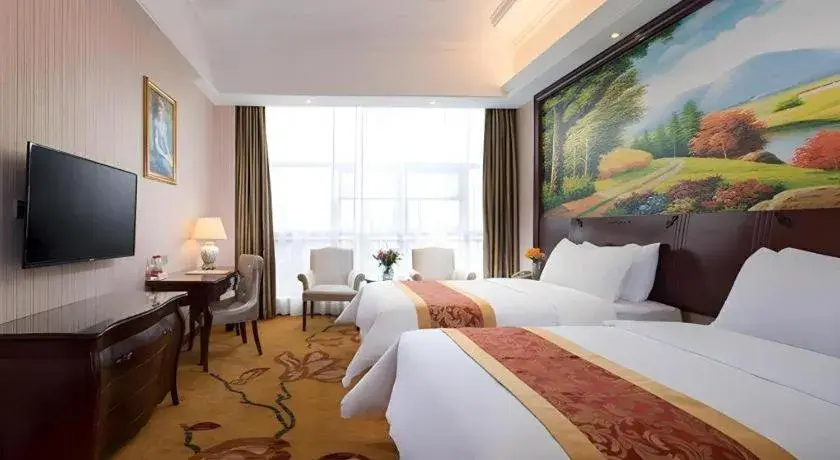 Bed in Vienna Hotel Jiangxi Ji'an Anfu Bed in Vienna Hotel Jiangxi Ji'an Anfu