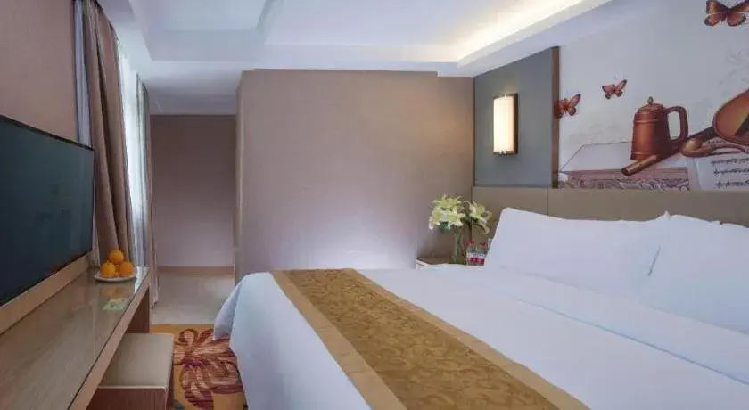 Bed in Vienna Hotel Changsha Wanjia Libei Road Tuqiao Metro Station Bed in Vienna Hotel Changsha Wanjia Libei Road Tuqiao Metro Station