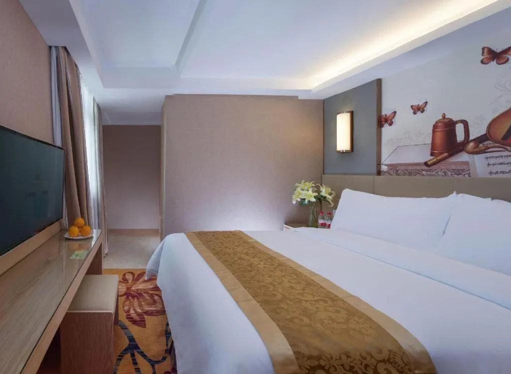 Bed in Vienna Hotel Changsha Wanjia Libei Road Tuqiao Metro Station