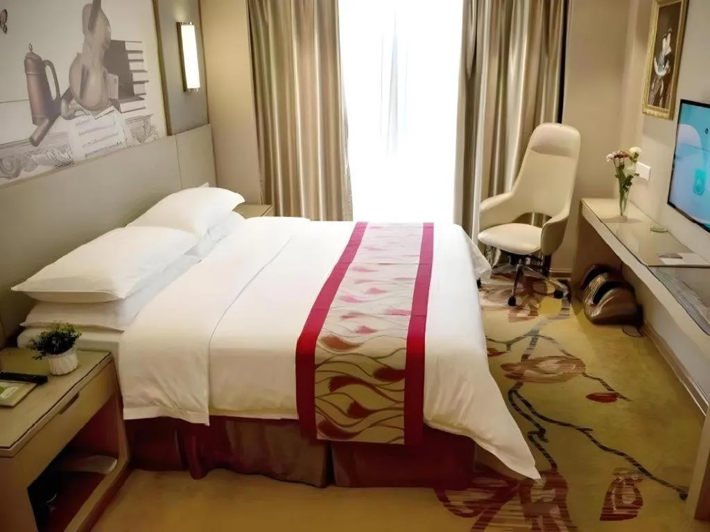 Bed in Vienna Hotel Changsha Wanjia Libei Road Tuqiao Metro Station