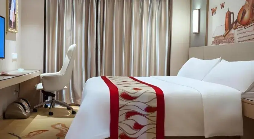 Bed in Vienna Hotel Changsha Wanjia Libei Road Tuqiao Metro Station Bed in Vienna Hotel Changsha Wanjia Libei Road Tuqiao Metro Station