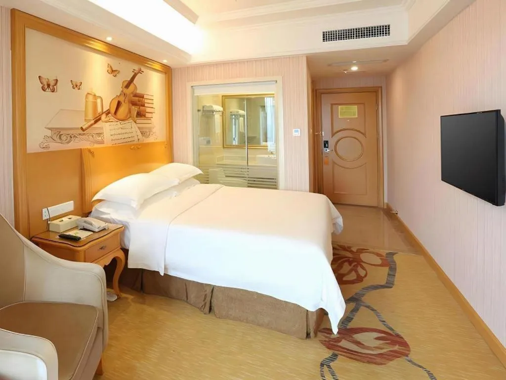 Bed in Vienna Hotel Changsha Wanjia Libei Road Tuqiao Metro Station