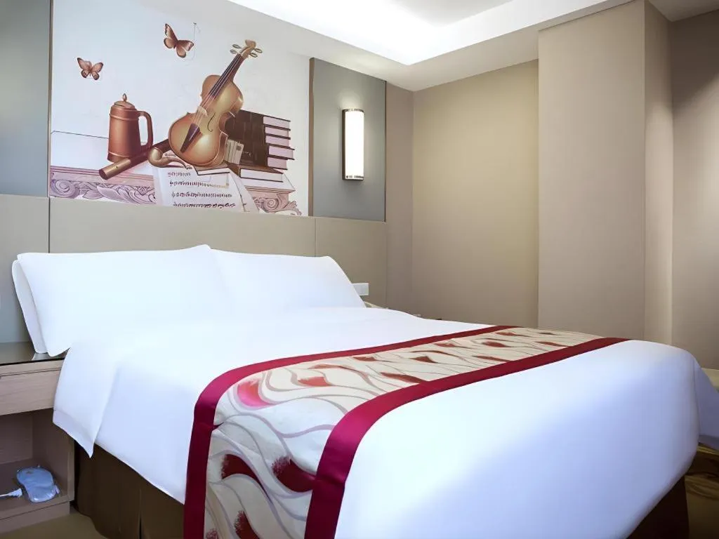 Bed in Vienna Hotel Changsha Wanjia Libei Road Tuqiao Metro Station