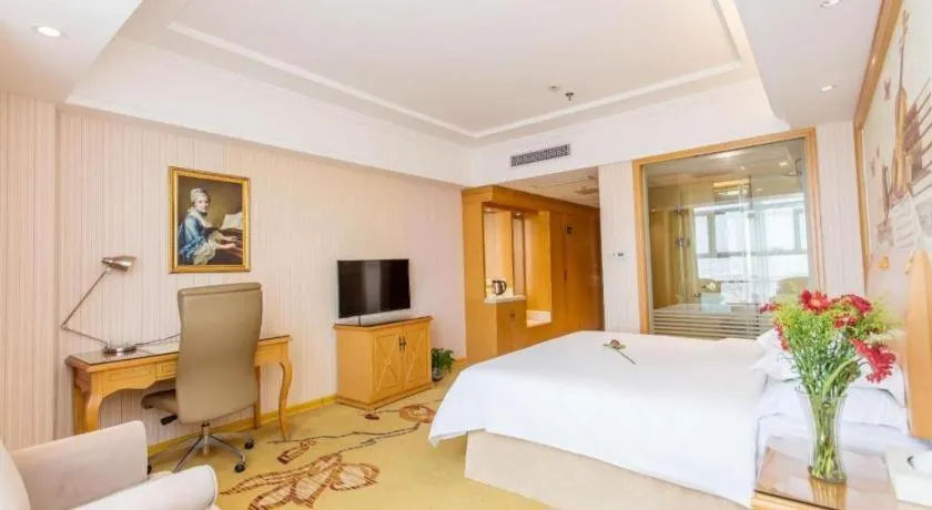 Bed in Vienna Hotel Jiangsu Kunshan Changjiang North Road Fenghuangcheng