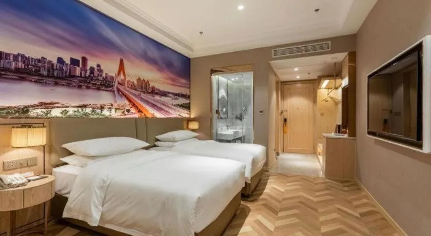 Bed in Vienna Hotel Jiangsu Dongtai Wanghai West Road