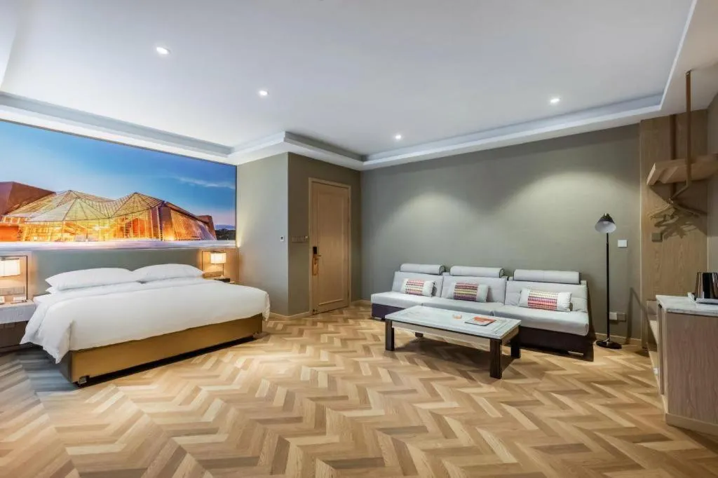 Bed in Vienna Hotel Jiangsu Dongtai Wanghai West Road