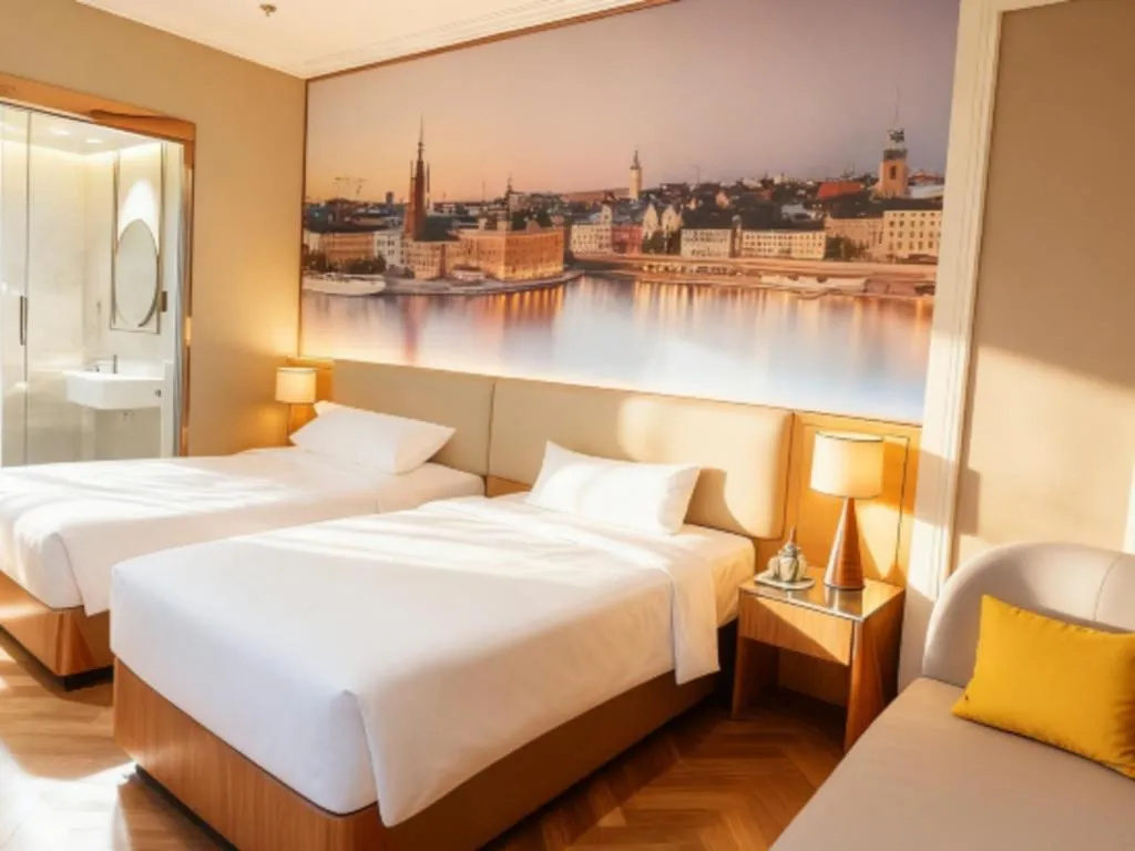Bed in Vienna Hotel Jiangsu Dongtai Wanghai West Road