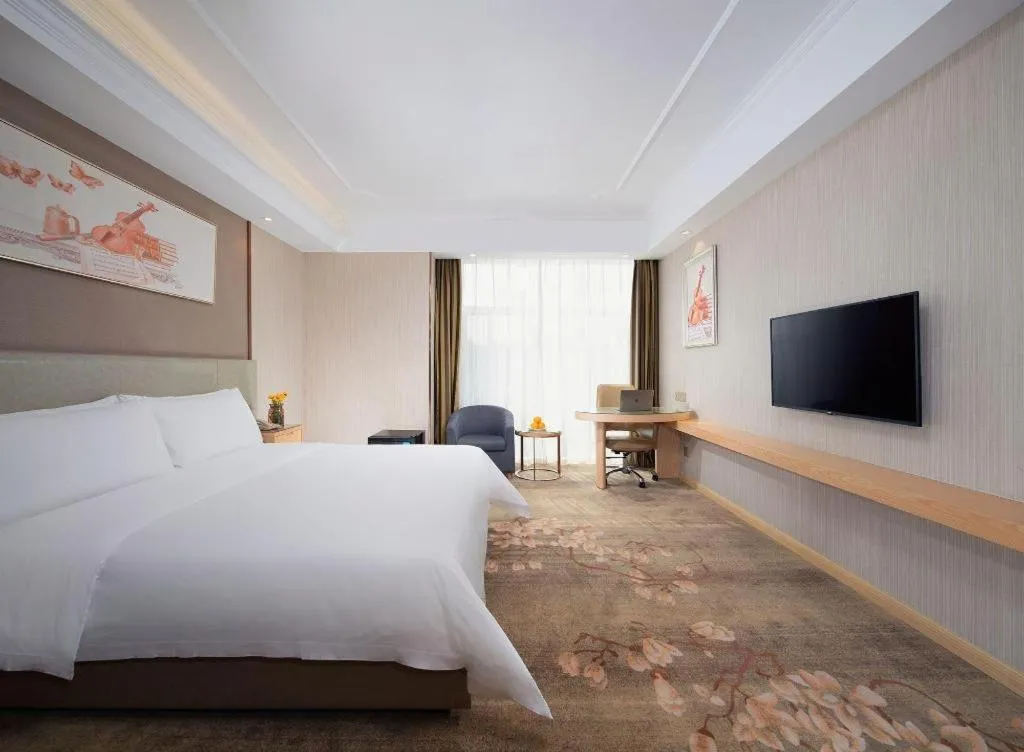 Bed in Vienna Hotel Anhui Huainan Shou County South Gate of Ancient Town Jinrun Central City