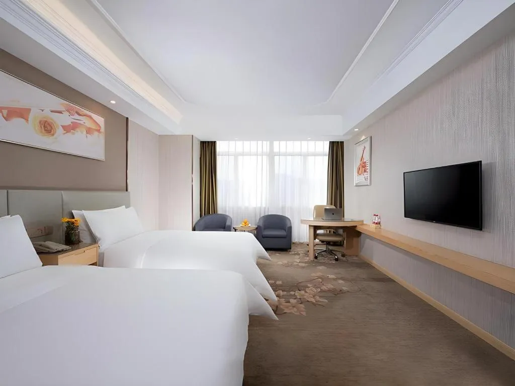 Bed in Vienna Hotel Anhui Huainan Shou County South Gate of Ancient Town Jinrun Central City