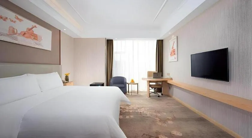 Bed in Vienna Hotel Anhui Huainan Shou County South Gate of Ancient Town Jinrun Central City