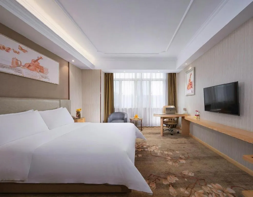 Bed in Vienna Hotel Anhui Huainan Shou County South Gate of Ancient Town Jinrun Central City