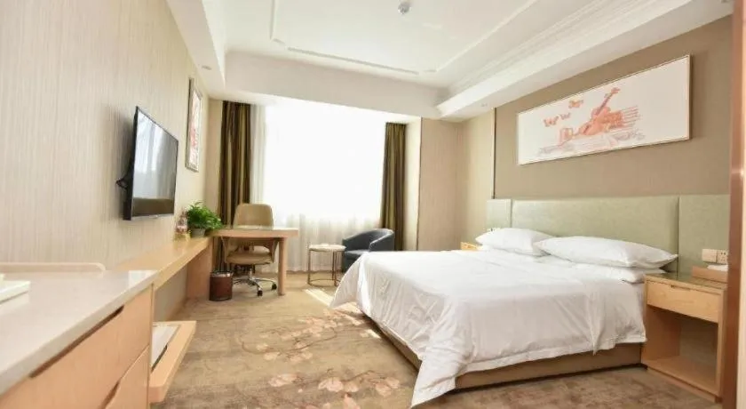 Bed in Vienna Hotel Anhui Huainan Shou County South Gate of Ancient Town Jinrun Central City