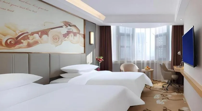 Bed in Vienna Hotel Shaanxi Xianyang Huitong China Square