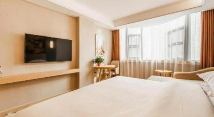 Bed in Vienna Hotel Shaanxi Xianyang Huitong China Square