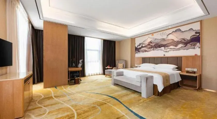 Bed in Venus Royal Hotel Nanning East High-Speed Railway Station Bed in Venus Royal Hotel Nanning East High-Speed Railway Station