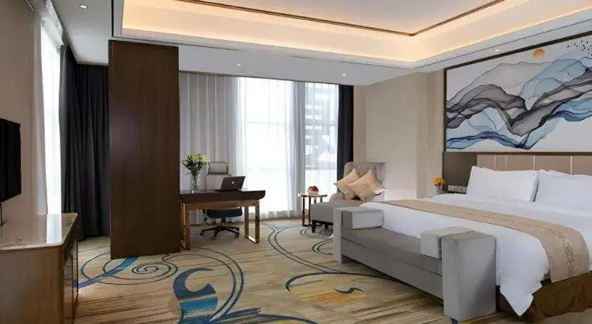 Bed in Venus Royal Hotel Nanning East High-Speed Railway Station Bed in Venus Royal Hotel Nanning East High-Speed Railway Station