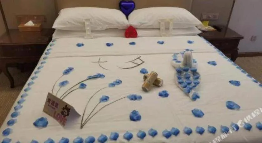 Bed in Vienna Hotel Jiangxi Fuzhou Lichuan Kangshu