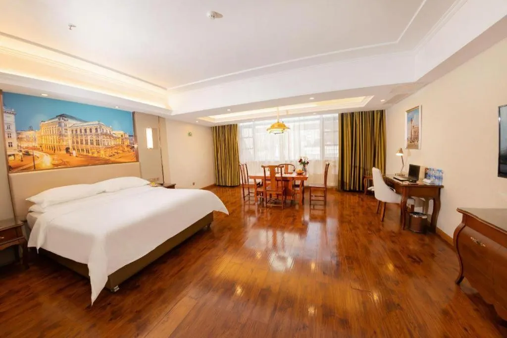 Bed in Vienna Hotel Jiangxi Fuzhou Lichuan Kangshu