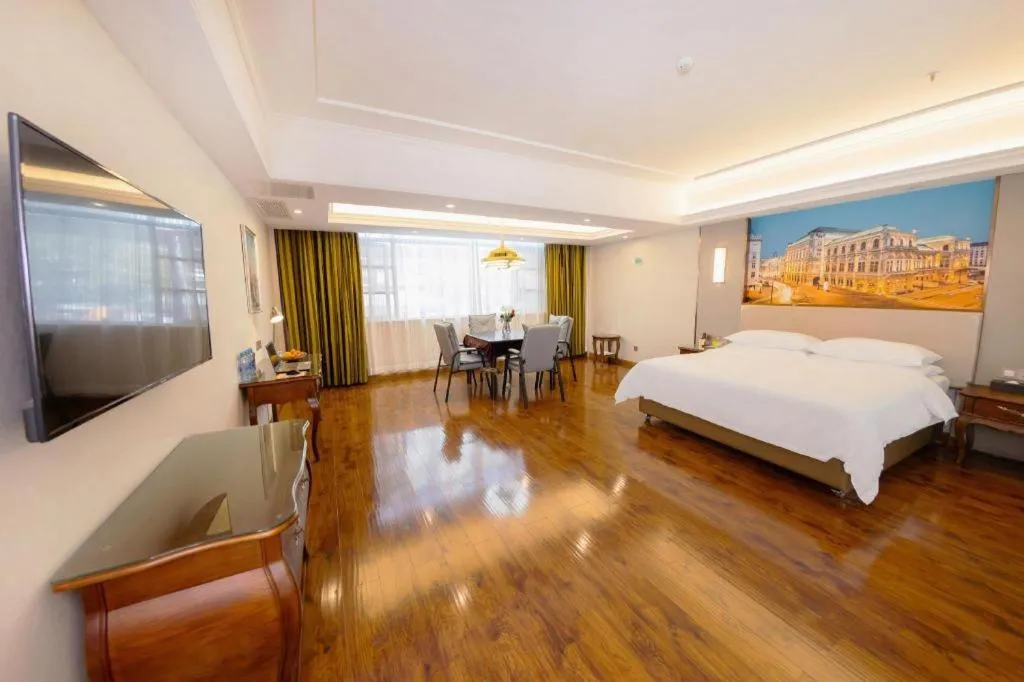 Bed in Vienna Hotel Jiangxi Fuzhou Lichuan Kangshu