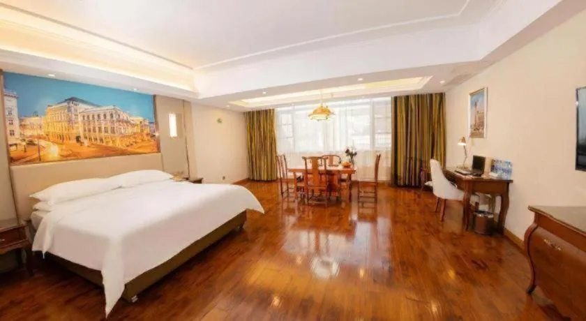 Bed in Vienna Hotel Jiangxi Fuzhou Lichuan Kangshu