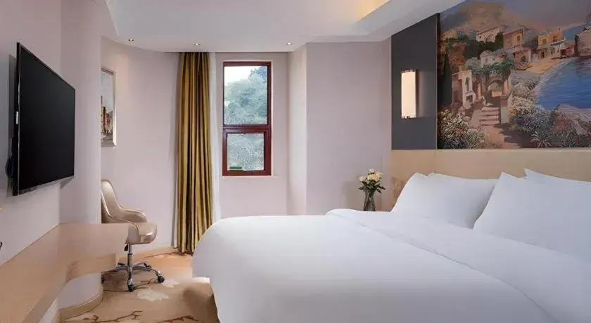 Bed in Vienna Hotel Yunnan Lijiang Ancient City Bed in Vienna Hotel Yunnan Lijiang Ancient City