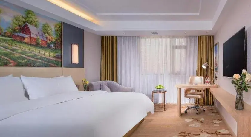 Bed in Vienna Hotel Yunnan Lijiang Ancient City Bed in Vienna Hotel Yunnan Lijiang Ancient City