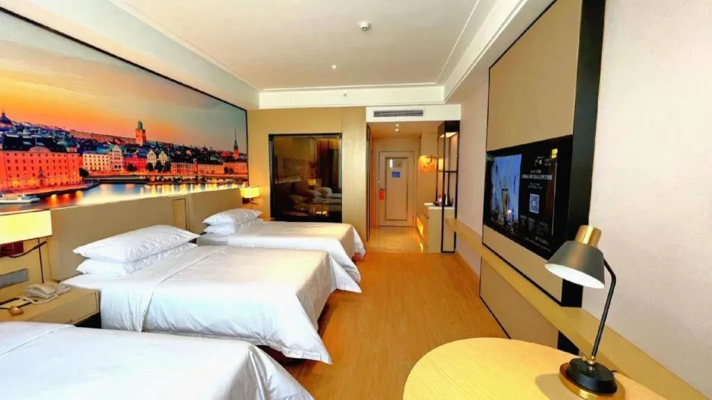 Bed in Vienna Hotel Qinghai Dachaidan