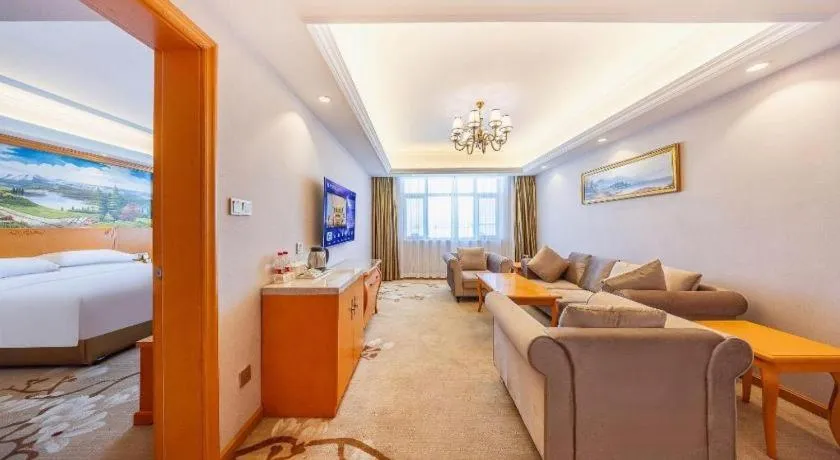 Bed in Vienna Hotel Qinghai Dachaidan