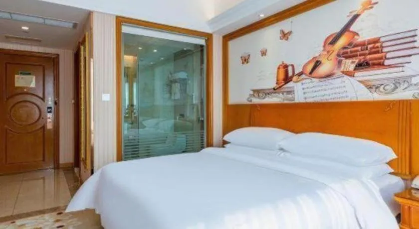 Bed in Vienna Hotel Hebei Hengshui High-Speed Railway Station