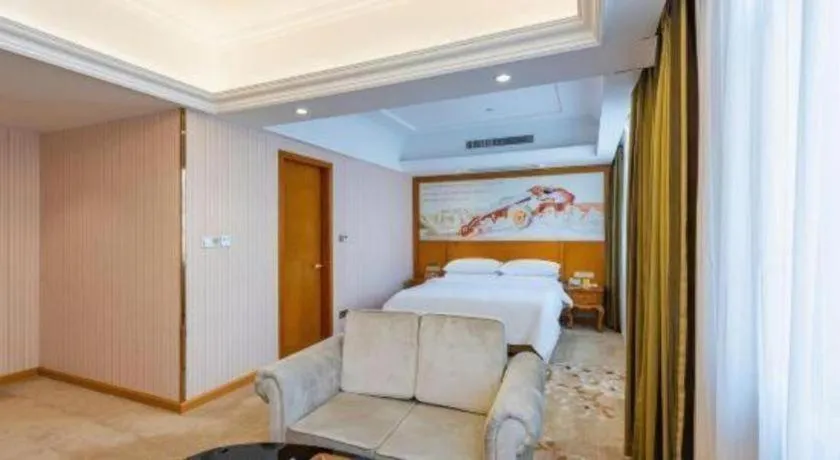 Bed in Vienna Hotel Hebei Hengshui High-Speed Railway Station