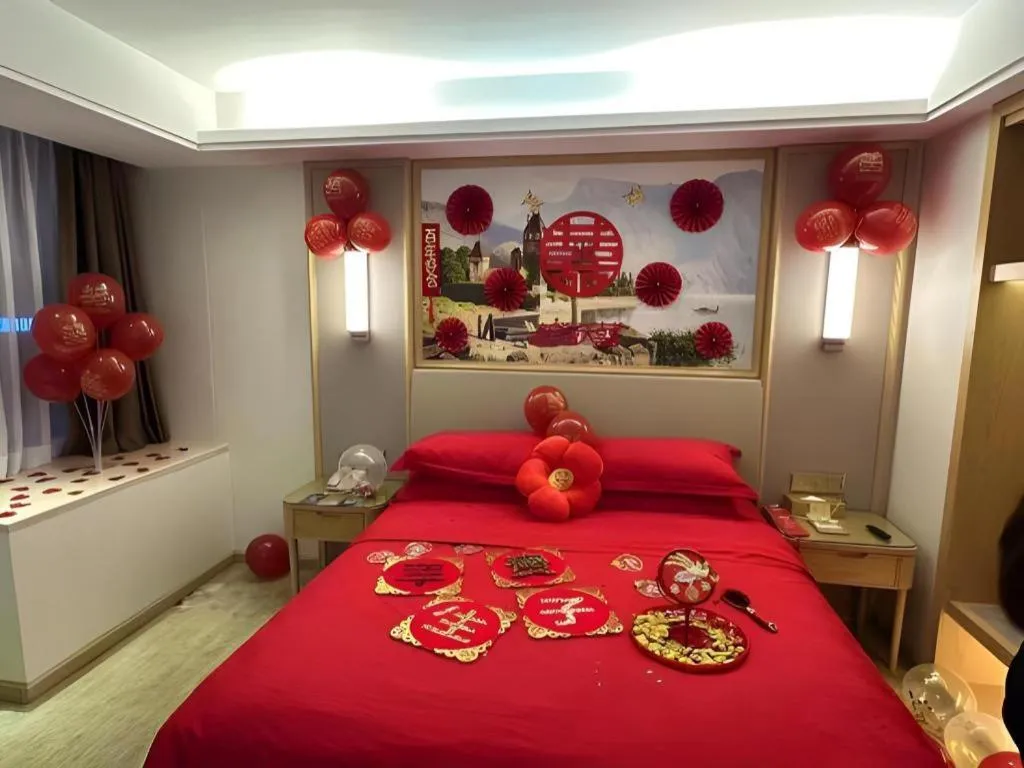 Bed in Vienna Hotel Guangdong Shantou Chaoyang Heping