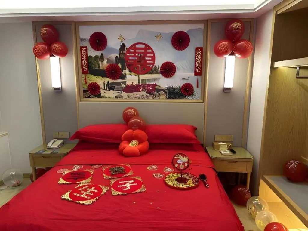 Bed in Vienna Hotel Guangdong Shantou Chaoyang Heping