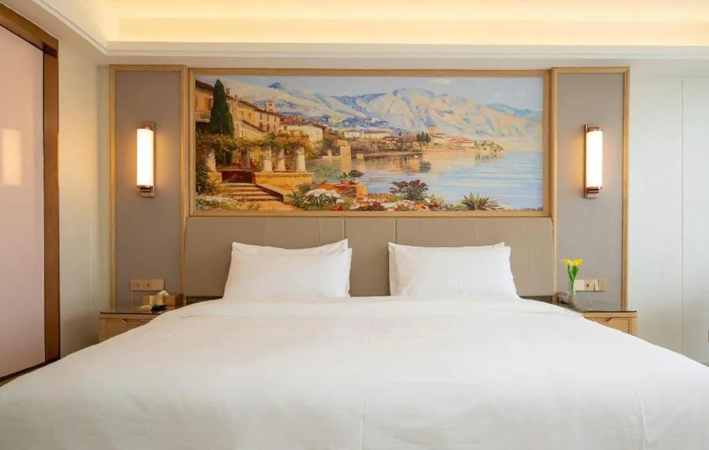 Bed in Vienna Hotel Guangdong Shantou Chaoyang Heping