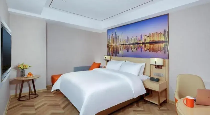 Bed in Vienna Hotel Guangxi Baise Xilin County Juting Cultural Arts Center Bed in Vienna Hotel Guangxi Baise Xilin County Juting Cultural Arts Center