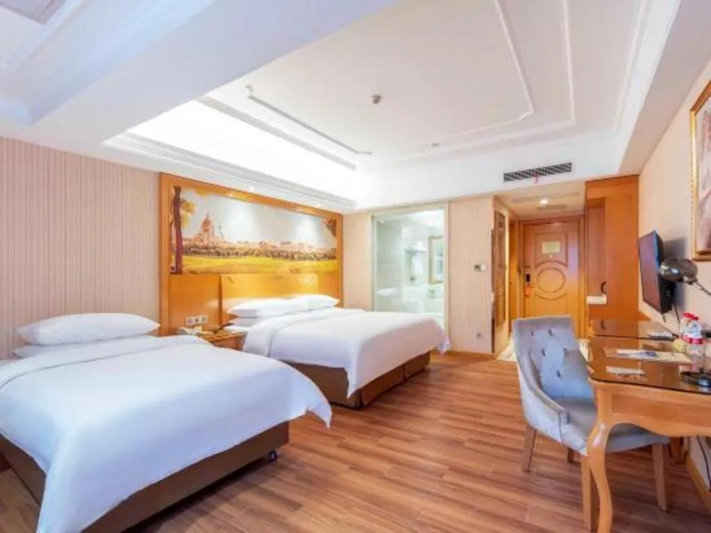 Bed in Vienna Hotel Wuhan Hankou North Avenue Sijimei Farmers Market