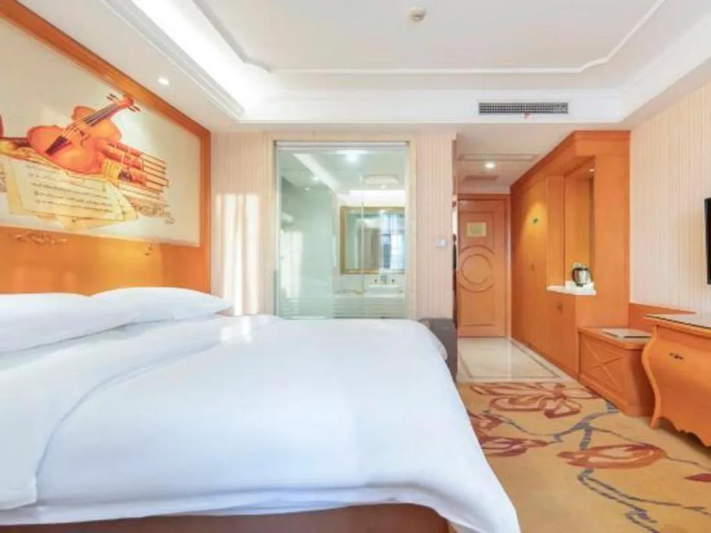 Bed in Vienna Hotel Wuhan Hankou North Avenue Sijimei Farmers Market