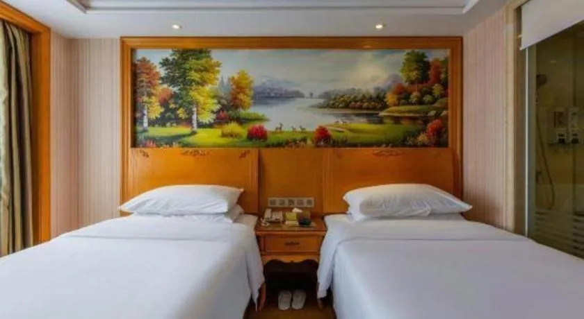 Bed in Vienna Hotel Wuhan Hankou North Avenue Sijimei Farmers Market