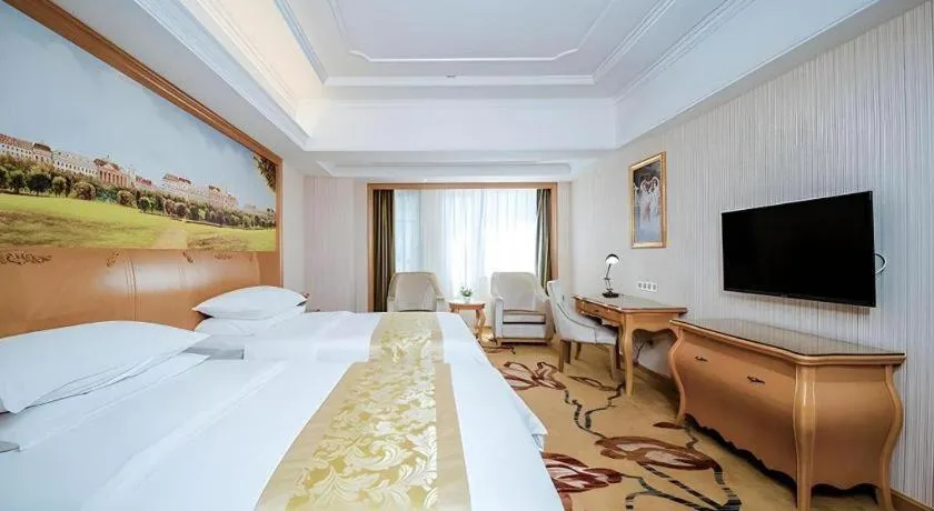 Bed in Vienna Hotel Wuhan Hankou North Avenue Sijimei Farmers Market