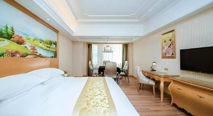 Bed in Vienna Hotel Wuhan Hankou North Avenue Sijimei Farmers Market