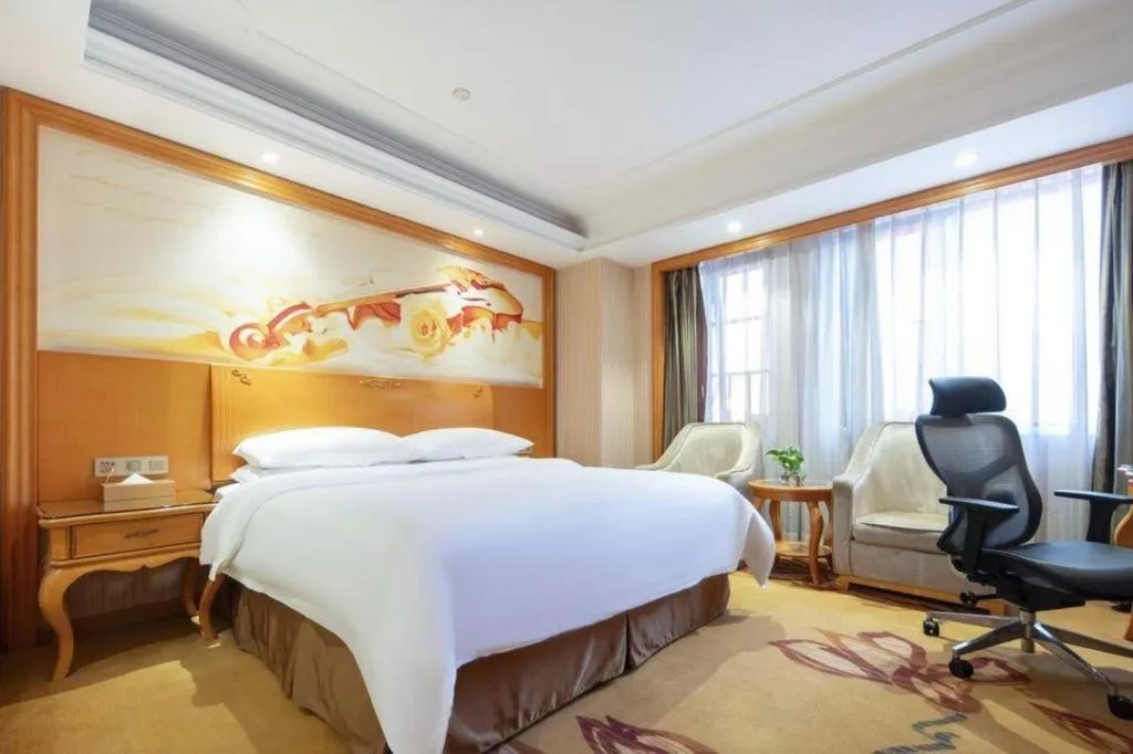 Bed in Vienna Hotel Wuhan Hankou North Avenue Sijimei Farmers Market