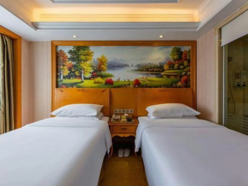 Bed in Vienna Hotel Wuhan Hankou North Avenue Sijimei Farmers Market