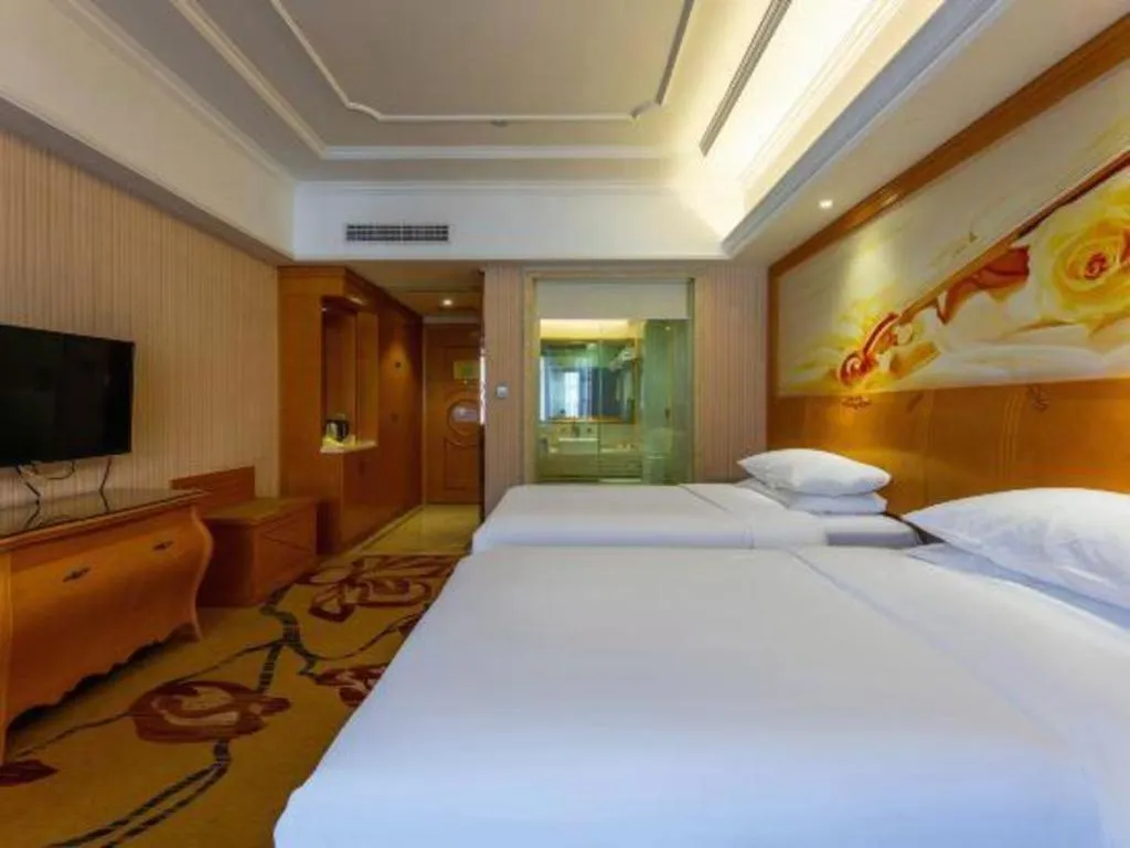 Bed in Vienna Hotel Wuhan Hankou North Avenue Sijimei Farmers Market