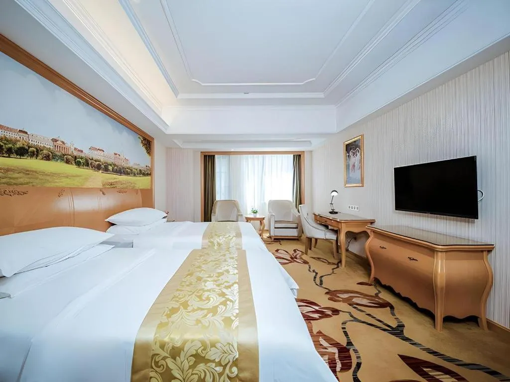 Bed in Vienna Hotel Wuhan Hankou North Avenue Sijimei Farmers Market