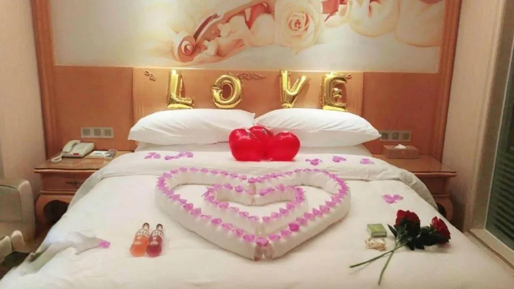 Bed in Vienna Hotel Wuhan Hankou North Avenue Sijimei Farmers Market