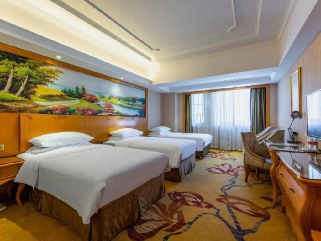 Bed in Vienna Hotel Wuhan Hankou North Avenue Sijimei Farmers Market