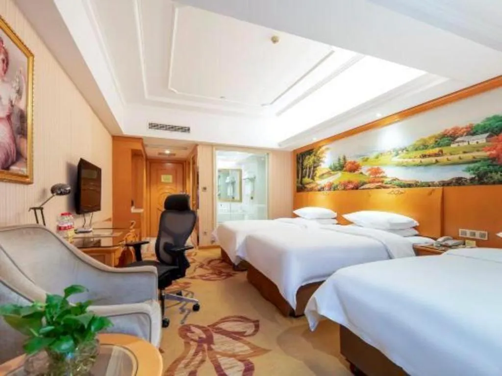 Bed in Vienna Hotel Wuhan Hankou North Avenue Sijimei Farmers Market